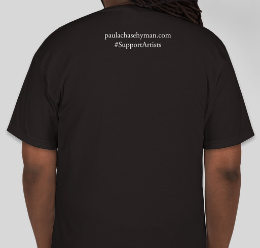 #SupportArtists Fundraiser - unisex shirt design - back