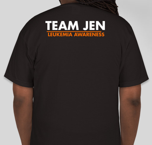 TEAM JEN Fundraiser - unisex shirt design - back