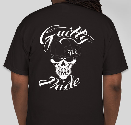 Guilty Ones MC Guilty Pride Fundraiser - unisex shirt design - back