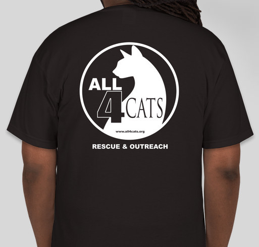 All 4 Cats Shirt - Be a Rescue Hero! Fundraiser - unisex shirt design - back