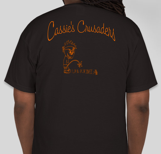 Cassie's crusaders Fundraiser - unisex shirt design - back