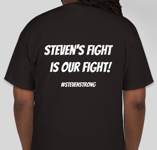Steven's Fight Against Acute Myeloid Leukemia Fundraiser - unisex shirt design - back