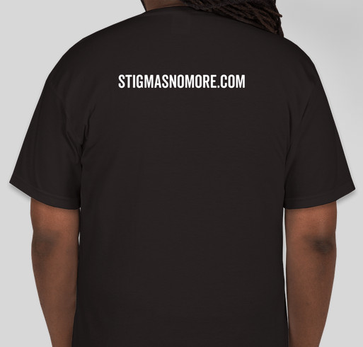 Stigmas No More Fundraiser - unisex shirt design - back