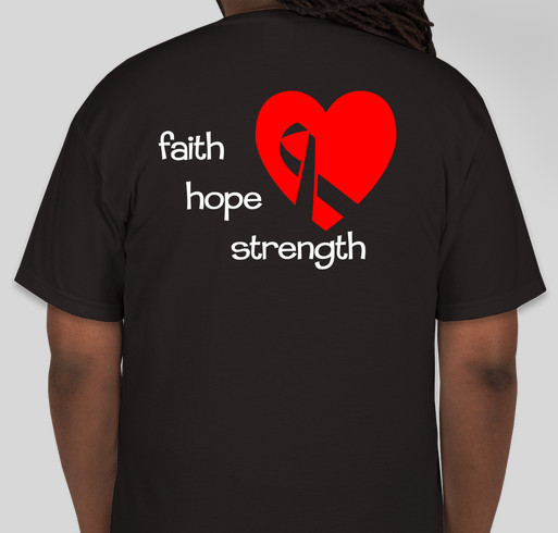 LIVE life 1 beat at a time (Raising heart health awareness) Fundraiser - unisex shirt design - back
