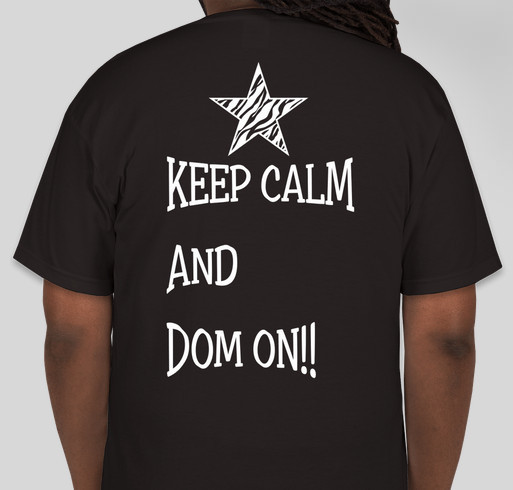 TEAM DOM Fundraiser - unisex shirt design - back