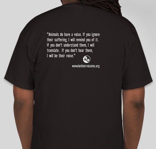 Be Their Voice Fundraiser Fundraiser - unisex shirt design - back