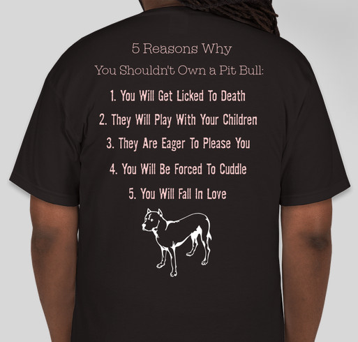 Peace For Pit Bulls Rescue Fundraiser - unisex shirt design - back