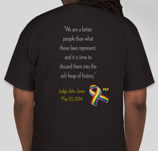 Celebrate Marriage Equality Fundraiser - unisex shirt design - back