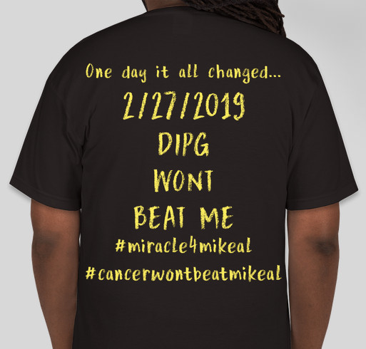 Cancer Wont Beat Mikeal Fundraiser - unisex shirt design - back