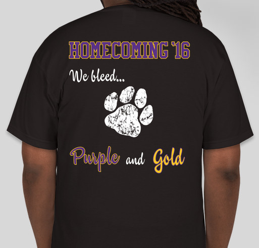 WVCSD Homecoming 2016 TShirts Fundraiser - unisex shirt design - back