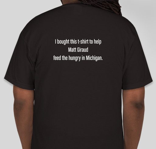 Matt Giraud Fan Club - Black Fundraiser - unisex shirt design - back