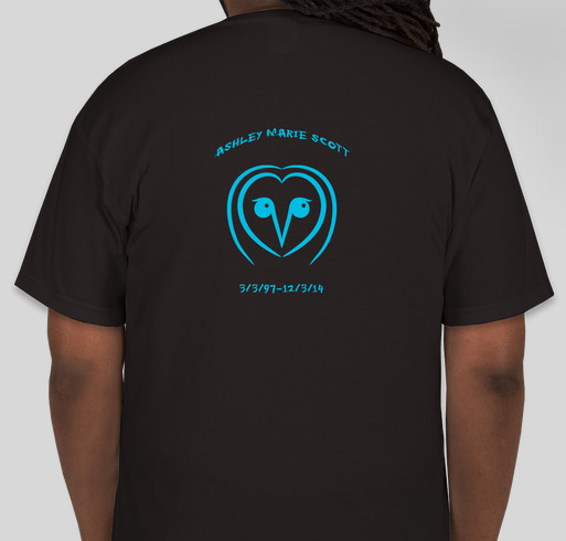 Ashley's spread for peace Fundraiser - unisex shirt design - back