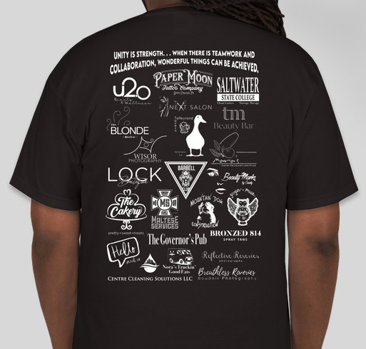 Shop Small COVID-19 Fundraiser - unisex shirt design - back