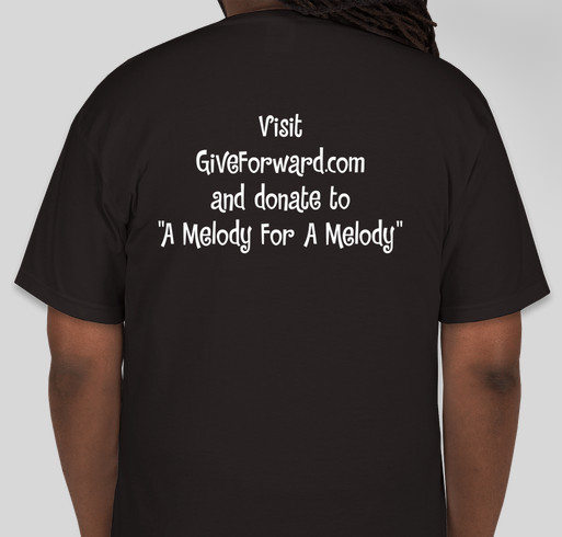 A Melody For a Melody Fundraiser - unisex shirt design - back