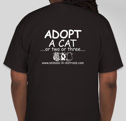 Animals In Distress Cats Fundraiser - unisex shirt design - back