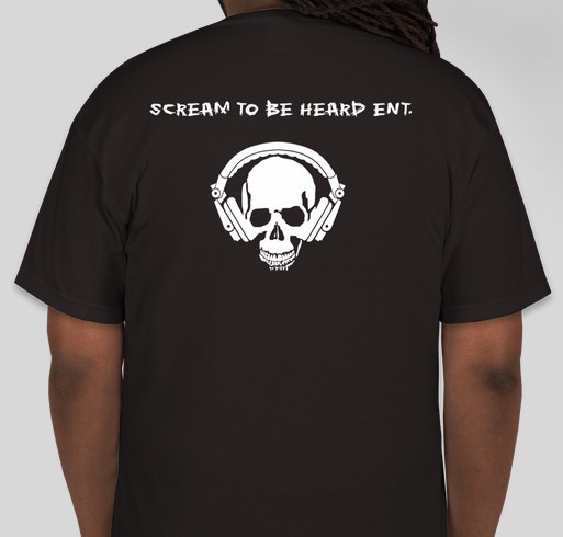 Scream to be Heard Ent. Fundraiser - unisex shirt design - back