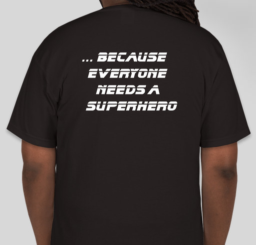 Vayda's Superheroes Fundraiser - unisex shirt design - back