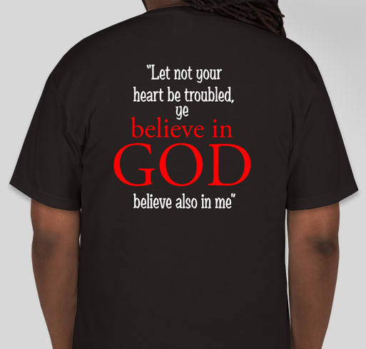 Believe in God Fundraiser - unisex shirt design - back