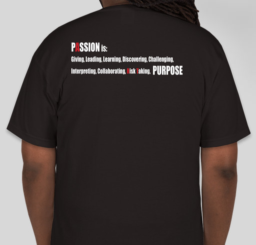 TAEA Passion is Purpose Fundraiser - unisex shirt design - back