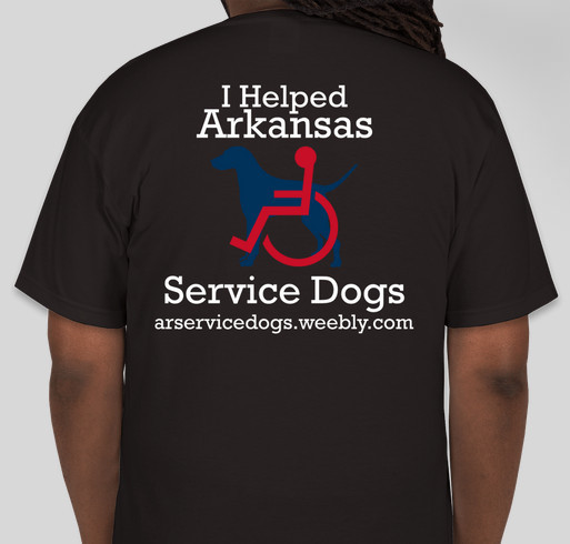 Arkansas Service Dogs Fundraiser Fundraiser - unisex shirt design - back