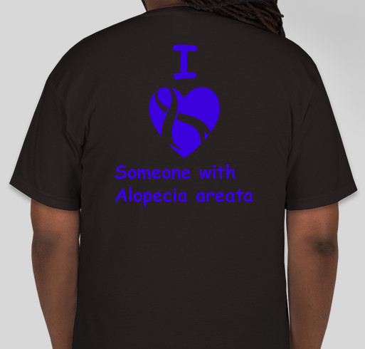 Support Adam's Alopecia Fundraiser - unisex shirt design - back