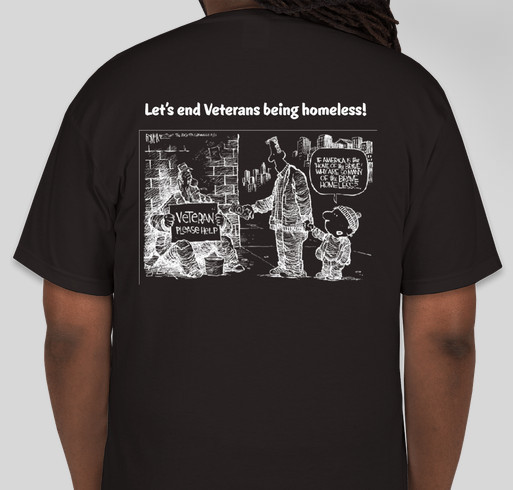 Support War on Homeless Veterans Fundraiser - unisex shirt design - back
