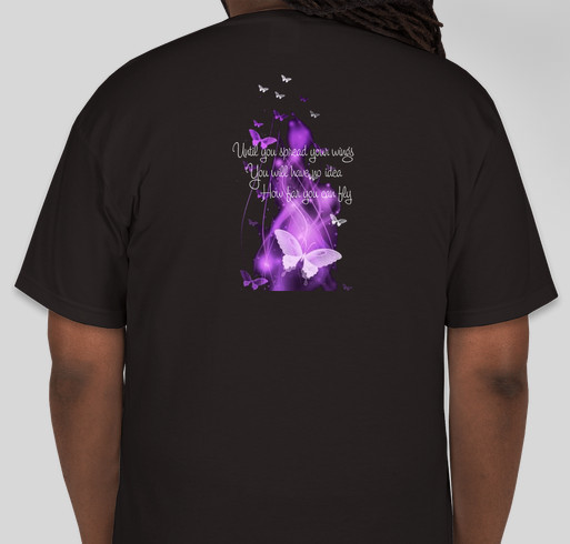 Butterfly Twitchers Fundraiser - unisex shirt design - back