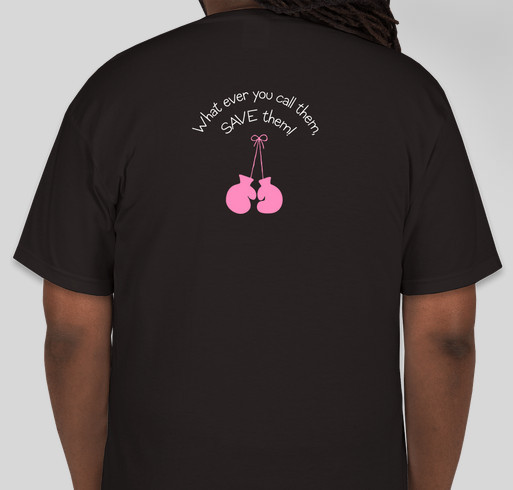 Bunko for Breast Cancer Fundraiser - unisex shirt design - back