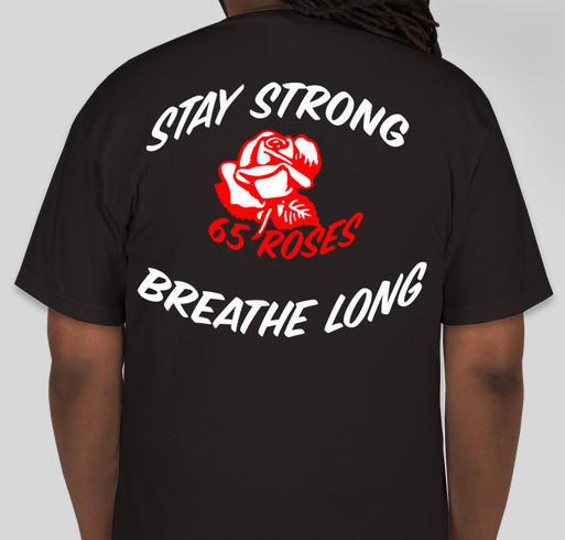 Great Stride Cure For CF Fundraiser - unisex shirt design - back