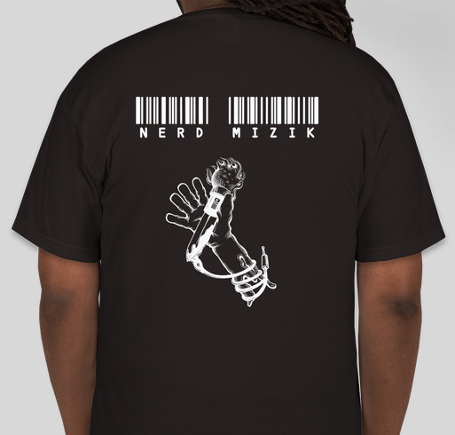 NerdMizik Fundraiser - unisex shirt design - back