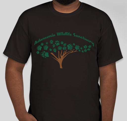 Adansonia Wildlife Sanctuary land and programs fund. Fundraiser - unisex shirt design - front