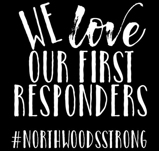 Three Lakes First Responder Love shirt design - zoomed