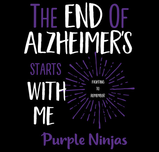 2019 Brookdale Purple Ninjas Alzheimer's Walk Team Shirts shirt design - zoomed