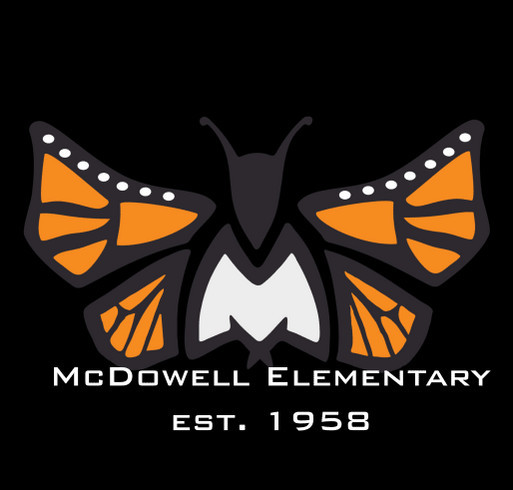 McDowell PTA has Monarch Pride! shirt design - zoomed
