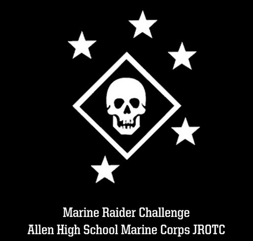 Allen High School Marine Corps JROTC Marine Raider Challenge shirt design - zoomed