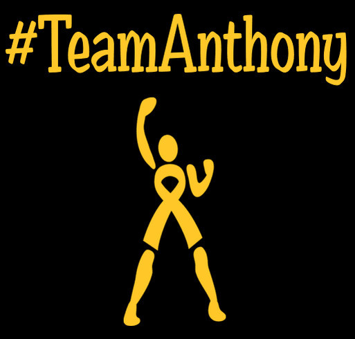 #TeamAnthony, Fighting For A Cure. Neuroblastoma Awareness. shirt design - zoomed