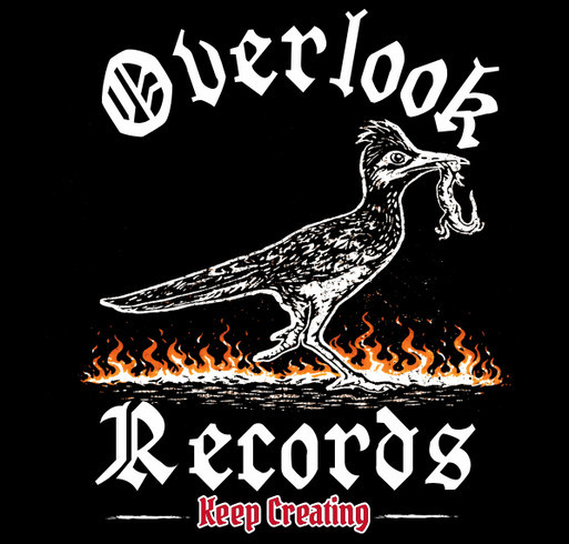 Overlook Records Support Fund shirt design - zoomed