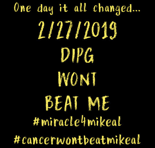 Cancer Wont Beat Mikeal shirt design - zoomed