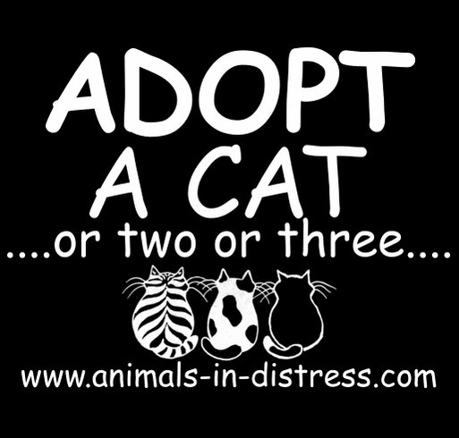 Animals In Distress Cats shirt design - zoomed