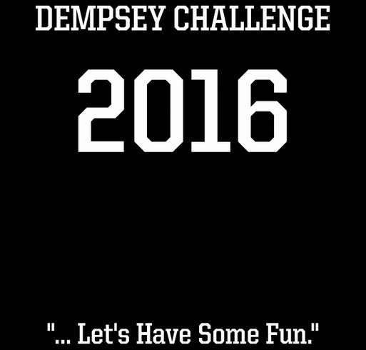 Team Dempeo for the Dempsey Challenge 2016 shirt design - zoomed