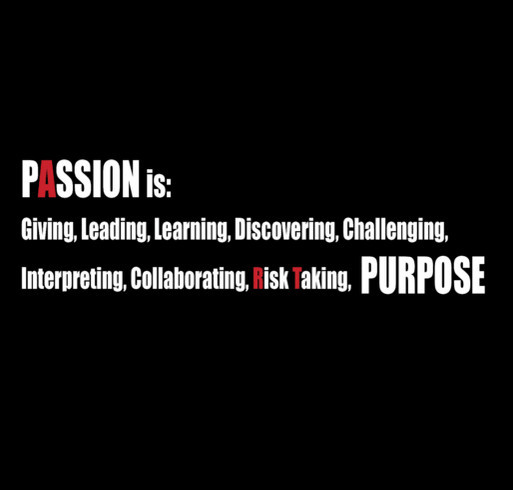 TAEA Passion is Purpose shirt design - zoomed