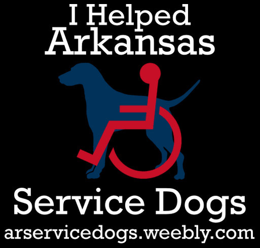 Arkansas Service Dogs Fundraiser shirt design - zoomed