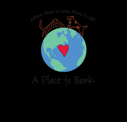 "A Place To Bark" shirt design - zoomed