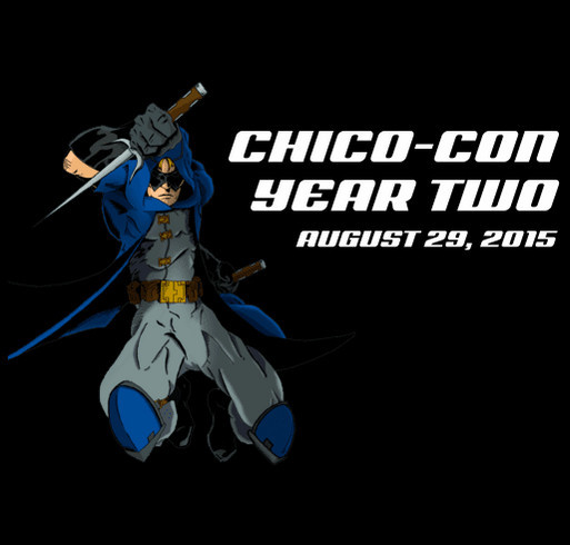 Chico-Con Year Two T-Shirt, purchase includes VIP event pass. shirt design - zoomed
