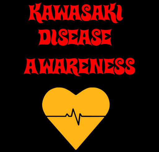 Kawasaki disease awareness and research shirt design - zoomed