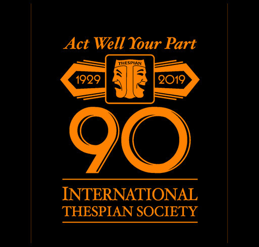 Natrona County H.S. Thespian Troupe's 90th Birthday! shirt design - zoomed
