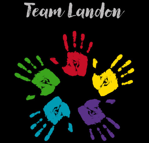 Team Landon shirt design - zoomed