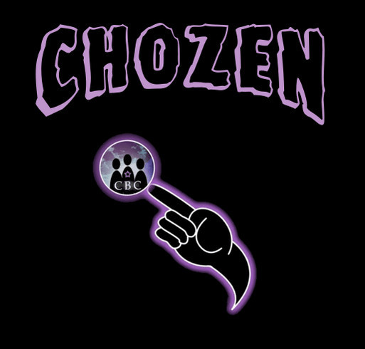 CHOZEN BY CHRIST 1ST T-SHIRT * PLEASE SUPPORT THE HOMELESS shirt design - zoomed