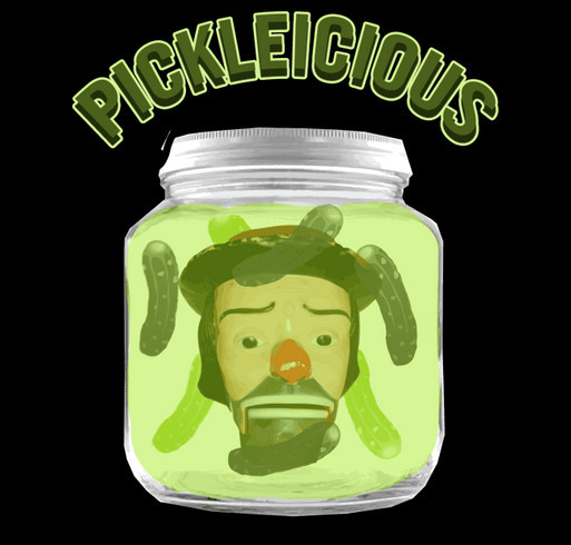Pickleicious shirt design - zoomed