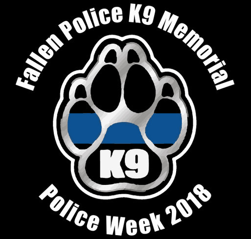 1st Annual Fallen Police K9 Memorial shirt design - zoomed